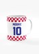 Designer Printed Coffee Mug with Heavy Duty Handle 11oz Ceramic Personalised Gift Mugs Cup [Microwave Safe &amp; Dishwasher Proof] -Football Team - Croatia Player Name - Modric