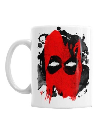 Joker Face Printed Mug White/Red/Black