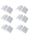 6-Piece pet gate Fence Support feet Plastic Triangular Isolation Fence Reinforcement Accessories freestanding Dog gate Fence Panel Suitable for Configuration of Wooden Dog gate, Dog Fence (White)