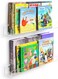 Acrylic Invisible Floating Bookshelf 24inch 2 Pack,Kids Clear Wall Bookshelves Display Book Shelf