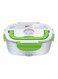 Lunch Box White/Green 22x15x10cm