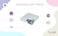 Tineo Foldable Baby Mattress with Removable Cover, Portable Travel Mattress for Babies with Soft Polyester Fiber Filling - Light Grey, Made in France