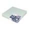 Tineo Foldable Baby Mattress with Removable Cover, Portable Travel Mattress for Babies with Soft Polyester Fiber Filling - Light Grey, Made in France