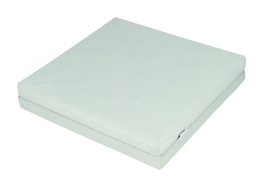 Tineo Foldable Baby Mattress with Removable Cover, Portable Travel Mattress for Babies with Soft Polyester Fiber Filling - Light Grey, Made in France