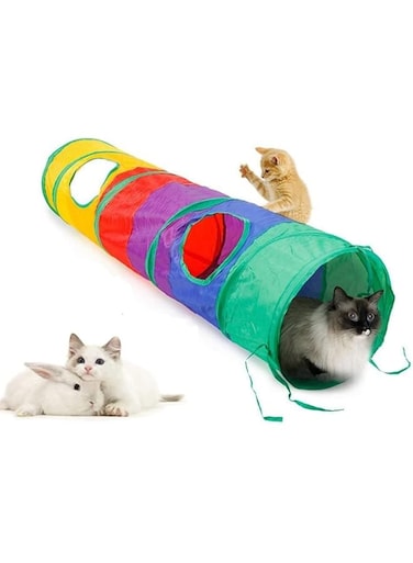 SKEIDO Cat Tunnel Pet Tube Collapsible Play Toy Indoor Outdoor Cat Puppy Toys for Puzzle Exercising Hiding 115 * 25Cm