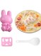 Silk Route - Rice Ball Mold, 2 Pcs Rabbit Onigiri Mold Rice Shaper Molds, Sushi Rice Ball, Egg Sushi Rice Mould, Kid Lunch Bento Accessories, Rice Press Mold for Baby Kids Meal Hiking Decorating Cake