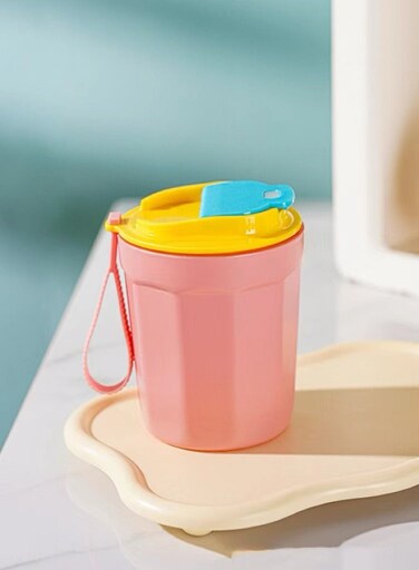 Girl Portable Coffee Cup with High Aesthetic Value and Environmentally Friendly Glass Cup