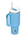 Stainless Steel Vacuum Insulated Tumblers, 1.2L / 40oz - Double Walled Vacuum Flask, Insulated Tumbler with Straw, Travel Mug Cup for Water, Tea, Coffee and More (BLUE)