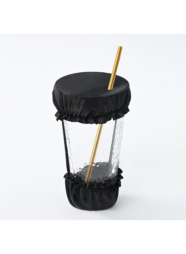 Cover with Straw Hole, Reusable Fabric Cup Covers Protector
