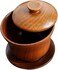 Chinese-style wooden teacup with lid, a practical vessel perfect for matcha or loose-leaf brews, Ideal for tea ceremony enthusiasts and traditional rituals