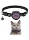 [Upgrade]Reflective Cat Collar with Bell, Breakaway Cat Collar, Air-tag Cat Collar with Air-Tag Holder Can Write Name and Mobiel Number (Black)