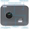 Safe Box with Biometric Fingerprint Lock, A4 Document Size Safety Deposit Box for Home Office Shop RB25QC9 (25x35x28cm) Grey