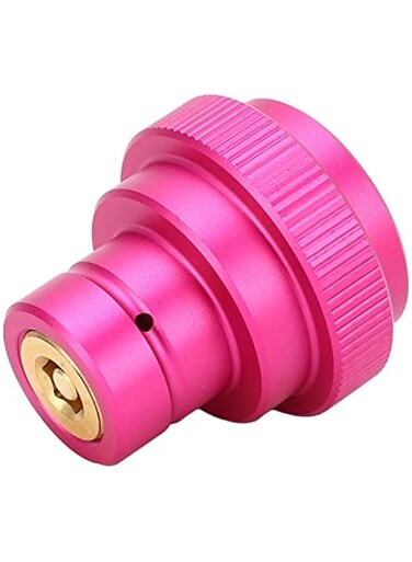 Zhed CO2 Adapter for Soda Water, Quick Connecting CO2 Cylinder with TR21-4 Male Thread, CO2 Adapter Accessories Compatible with DUO Terra Art, Brass Aluminum Alloy ()