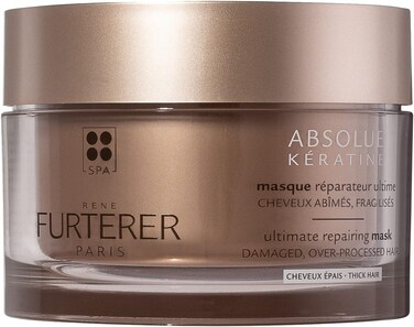 Rene Furterer Absolue Keratine Repairing Mask, 200ml, To Renew &amp; Restore Damaged &amp; Over Processed Hair