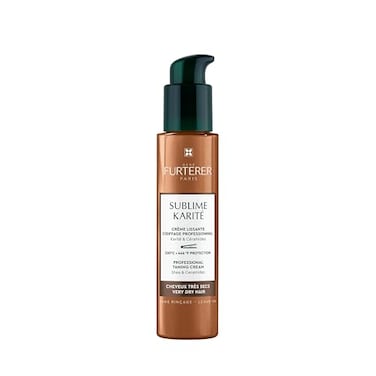 Rene Furterer Sublime Karite Taming Cream 100ml - Leave In Smoothing Cream For Dry Hair With Heat Protection Up To 446&deg;F Vegan 99% Natural Frizz Control