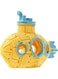 ALMEKAQUZ Yellow Aquarium Decoration,Fish Tank Decoration,Submarine Style Aquarium Bubble Maker,Artificial Fish Tank Decorations,Resin Broken Barrel Cave Decor for Fish Tank,Underwater Landscape Decor