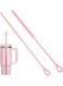 Straw Cleaner Brush, Silicone Straw Cleaner, Reusable Bendable Silicone Brush for Cleaning Glass Straws, Smoothie Straws, Stainless Steel Drink Straw, Tea Pot Spout, Glass Bottles