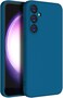 Case for Samsung Galaxy S23 FE Cover, Liquid Gel Rubber Bumper Case with Camera Protection Soft Microfiber Lining Cushion Slim Hard Shell Shockproof Protective Cover for Samsung Galaxy S23 FE (Blue)
