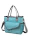 VASCHY Lunch Bag for Women, Ladies Fashion Insulated Lunch Box Tote Bag for Work Office w Shoulder Strap Turquoise