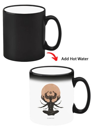 Color Changing Heat Sensitive Ceramic Mug, Image Revealed When HOT Liquid is Added! Cancer