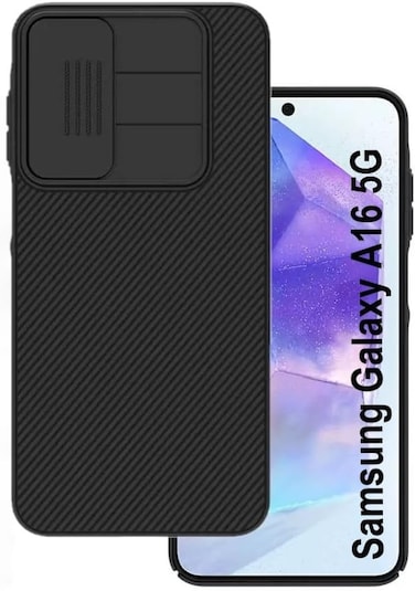 Nillkin CamShield Case for Samsung Galaxy A16 5G, Protective Cover with Camera Protector, Hard PC Ultra Thin Anti-Scratch, Black