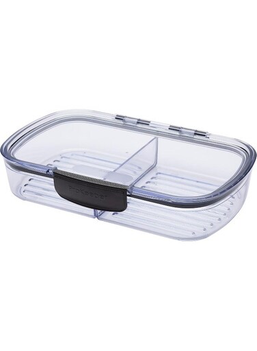 Prokeeper + Deli Storage Set: Air-Tight Silicone Sealed Containers w Grooved Bottom, Dry Erase Lid, BPA-Free, Stackable, Keeps Meats &amp; Cheeses Fresh Longer