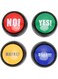 4Pcs Dog Buttons for Communication, Dog Talking Button Training, 4 Types of Sound Effects, Pet Training Buzzer for Training Cats Dogs, Talking Dog Buttons, Teach Your Dog to