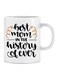 Ceramic Coffee Mug White/Black/Yellow