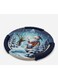 20cm Blue Christmas Theme Cork Coaster Set   Holiday Table D&Atilde;&copy;cor &amp; Drink Protection