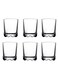 6 Pieces Karaman Whisky Tumbler, 250 Ml, 92 Mm Height, 77 Mm Diameter Clear