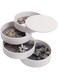 Shayee Jewelry Organizer Box 4 Layers Jewelry Accessory Storage Tray 360 Degree Rotating for Rings Earrings Necklace Bracelets