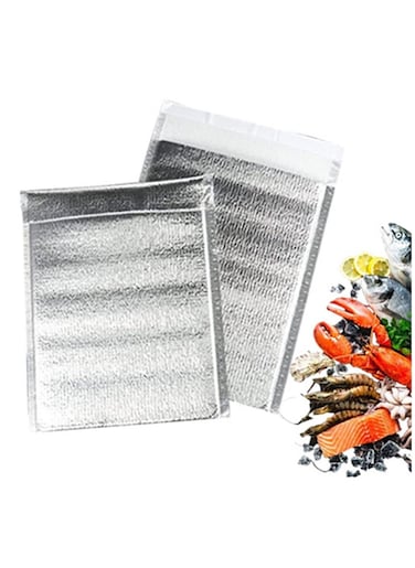 Reusable Insulation Bags Thermal Box Liners Metalized Box Liners Lunch Food Box Shopping Bag Shipping Bags Insulation Lining Waterproof Insulation Package (20 Pack, 8 In x 10 In)