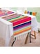 MAKINGTEC Mexican Table Runner, 1Pcs 14 x 84 Inch Mexican Party Table Blanket, Mexican Serape Table Runner, Striped Runner Fringe Cotton Table Runner Decoration, for Mexican Party Wedding Decorations