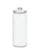 Jar with lid, clear glass1.8