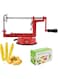 VAODO Spiral Potato Slicer, Stainless Steel Manual Potato Chips Slicer, Twisted Potatoes Cutter, Suction Base Heavy Duty Handheld, for Spiralizing Potatoes and Fruit Vegetables, Kitchen Gadget