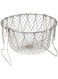 Dubai Gallery Foldable Steam Rinse Strainer Basket Silver