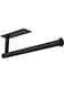 theaoo Under Cabinet Paper Towel Holder for Kitchen, Adhesive Towel Roll Rack for Bathroom,Wall Mounted Matte Black, SUS304 Stainless Steel