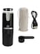 Jiawu Portable Espresso Maker, Mini Coffee Maker, Automatic Espresso Machine, Compatible with Capsule &amp; Ground Coffee, Coffee Maker Camping, Travel, RV, Hiking, Office, Home, black (Jiawukq1x5spo9h)