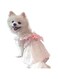 Dog Dress Puppy Skirt Dog Clothes Princess Skirt Dress Cotton Wedding Dress Luxury Bow Dress for Little Girl Dog (Pink, XS)