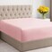 Hotel Quality 100% Cotton Fitted Bed Sheet with Deep Pockets - Pink, 180 x 200cm
