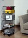 Multi Layer Movable Kitchen Vegetable and Fruits Household Items Storage Shelf Rack 41 x 29 x 83 Centimeter