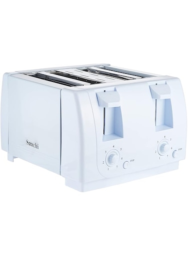 Saachi 4 Slice Toaster, White, NL-TO-4563