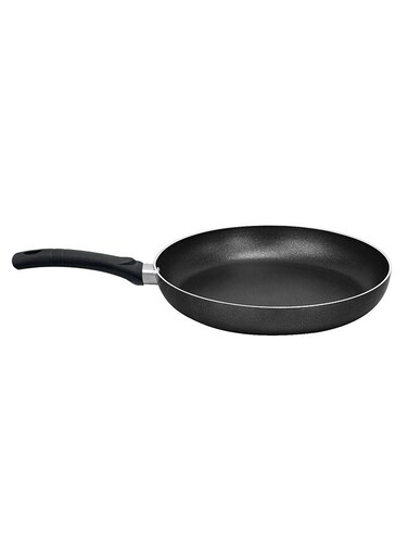 Non Stick Classic Fry Pan, Teflon Coating, Advanced Heat Distribution, Ergonomic Stay-Cool Handle, Hard Enamel Exterior, Super Strong Nonstick, Grey, Sizes 20-32 cm, Durable &amp; Scratch-Resistant
