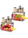 Fruit Basket for Kitchen, Metal Fruit Vegetable Storage Bin with 2 Banana Hangers, Countertop Wire Basket Organizer for Fruit Snack Potato Onion, Wall Mounted or Stand (Black, 2 Pack)