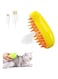 Bolivia's Cat Steam Brush, 3 in 1 Cat Brush for Massage, Rechargeable Silicone Steam Cat Brush, Cat Grooming Steam Cat Brush for Removing Tangled and Loose Hair, Suitable for Cats and Dogs