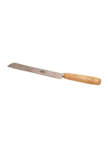 Stainless Steel Bread Knife Silver/Beige 13inch