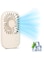 QUEENADA Handheld Fan Mini Fan - Small Fan Portable with Bracket, USB Rechargeable Fan with 3 Speeds, Makeup Fan for Office Outdoor Travel(White)