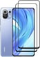 for Mi 11/Mi 11Pro/ Mi 11Lite 5G Screen Protector 2021 Tempered Glass 3D Curved, Full Coverage screen protector (Black 2 Pack, For Xiaomi Mi11 Lite 5G)