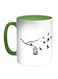 Of Birds Printed Coffee Mug White/Black/Green