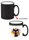 Color Changing Heat Sensitive Ceramic Mug, Image Revealed When HOT Liquid is Added! Black Cat Halloween